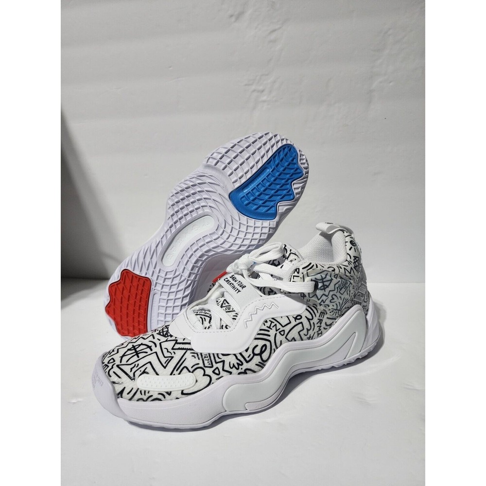 Adidas D.O.N. Issue 3 J Basketball Sneaker White | Black (GY2829) Men's Size 7